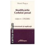 Modificarile Codului penal-Comentarii si explicatii