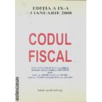 Codul fiscal 3 ianuarie 2008