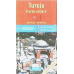 Turcia harta rutiera / road map Antalya - Istambul