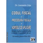 CODUL FISCAL Normele de aplicare Procedura fiscala 2014