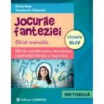 Jocurile fanteziei. Ghid metodic clasele III-IV. 383 de activitati pentru dezvoltarea creativitatii literare si lingvistice ( Editura: Carminis, Autori: Silvia Dutu, Constantin Nistorica, ISBN 9789731232829 )