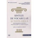 Sinteze de vocabular si teste-grila pentru examenele de admitere la academia de Politie Limba Romana Editia a 2 a conform doom 3(Editura: Universul Juridic, Autori: Maria Copilau, Roxana Gabriela Tudorescu ISBN 978-606-39-1251-1)