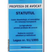 Prosfesia de avocat Statutul