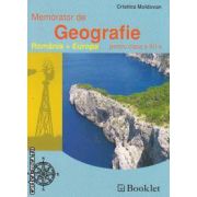 Memorator de Geografie Romania+Europa pentru clasa a XII-a