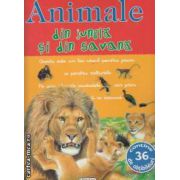 Animale din jungla si din savana cu abtibilduri