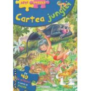 Cartea Junglei: cu 40 de abtibilduri in forma de puzzle ( editura: Girasol, Ilustratii: Carlos Busquets ISBN 9786065252714 )