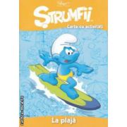 Strumfii - Carte cu activitati - La plaja ( editura : Mediadocs , trad . : Sergiu Bica ISBN 9786069321331 )