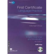 First Certificate Language Practice + CD with key ( editura: Macmillan, autor: Michael Vince ISBN 9780230727113 )