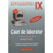 Informatica - Caiet de laborator pentru clasa a IX-a PROFILUL REAL ( Editura: L&S Info-mat, Autor: Carmen Minca ISBN 973-7658-01-9 )