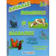 Animale domestice si salbatice - carte de colorat cu abtibilduri - 3+ ( editura: Trend, ISBN 9786068370361 )