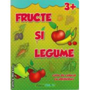 Fructe si legume - carte de colorat cu abtibilduri - 3+ ( editura: Trend, ISBN 9786068370378 )