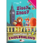 Ziggy and Zaggy: Adventures in Englishland - beginner + 2 CD-uri ( editura: Aramis, autor: Georgiana Bose, ISBN 9789736799846 )