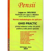 Pensii - Ghid practic privind sistemul unitar de pensii publice si alte pensii speciale ( editura: Morosan - Nicora, ISBN 9786068033921 )