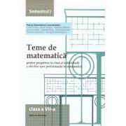 Teme de matematica pentru clasa a VII semestrul I ( editura: Nomina, autor: Petrus Alexandrescu, ISBN 9786065356573 )