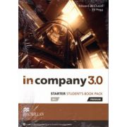 In Company 3. 0 Starter Student's book pack ( editura: Macmillan, autor: Edward de Chazal, Ed Pegg, ISBN 9780230458826 )