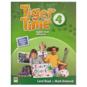 Tiger Time 4 Student's Book with eBook ( Editura: Macmillan Education, Autori: Carol Read, Mark Ormerod ISBN 9781786329660)