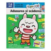 Happy Mat, carte de activitati, Adunarea si scaderea 7-8 ani ( Editura: Girasol ISBN 9786065258822 )