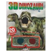 Dinozauri cu ochelari 3D+ abtibilduri( Editura: Girasol ISBN 9786065259133)