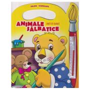 Animale salbatice, carte de colorat cu pensula (Editura: Prut ISBN 9789975542876)