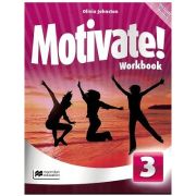 Motivate! 3 Workbook. With access code ( Editura: Macmillan, Autor: Olivia Johnston, ISBN 978-1-380-07590-1)