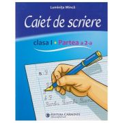Caiet de scriere clasa 1 partea 2 a CSCD2 (Editura: Carminis, Autor: Luminita Minca ISBN 978-973-123-433-5)
