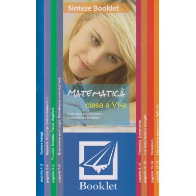 Sinteze - Matematica clasa a VI-a ( Editura: Booklet, Autor: *** ISBN 9786065906976)