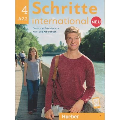 Schritte international Kurs-und Arbeitsbuch Neu Nr. 4 A2. 2 Zum CD ( Editura: Hueber, Autori: Silke Hilpert, Daniela Niebisch, Angela Pude ISBN 9783196010848)