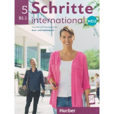 Schritte international Kurs-und Arbeitsbuch Neu Nr. 5 B1. 1 Zum CD ( Editura: Hueber, Autori: Silke Hilpert, Marion Kerner, Jutta Orth-Chambah ISBN 9783193010865)